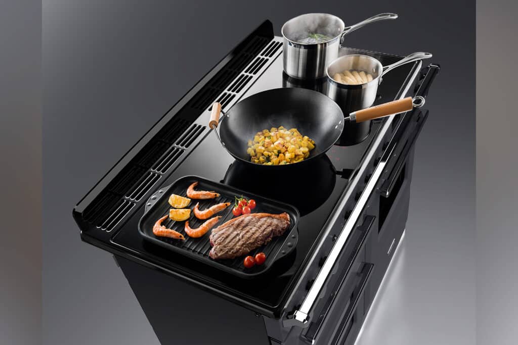 RS30221 Falcon Estel Deluxe 110 Induction Proving drawer Hob with food