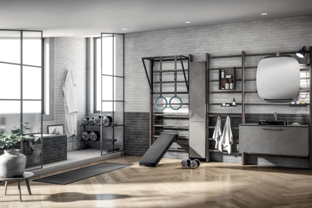 Stijlvolle integratie van de home gym in het interieur