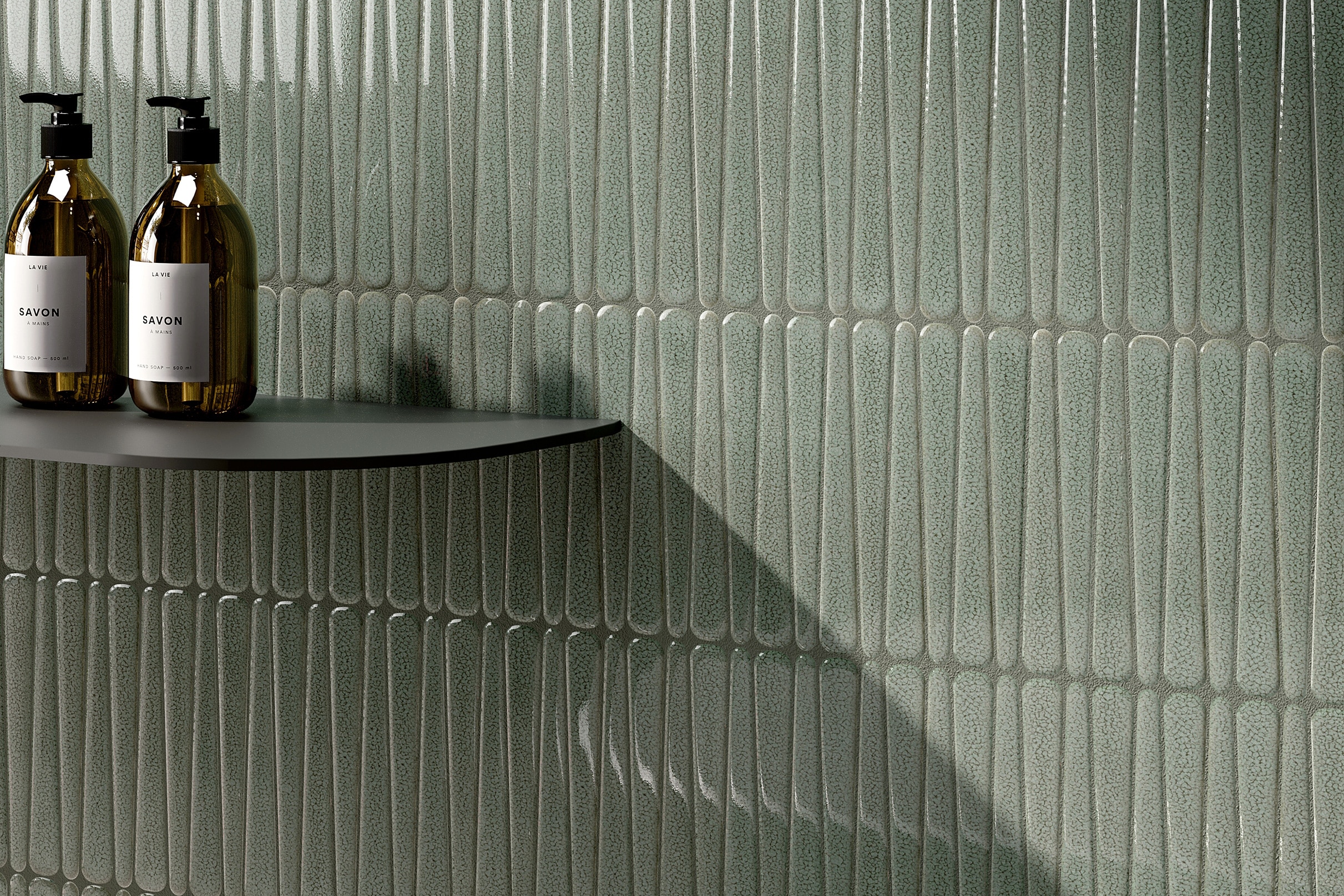 Toveren met tegels: kleur, vorm en reliëf in de badkamer 3