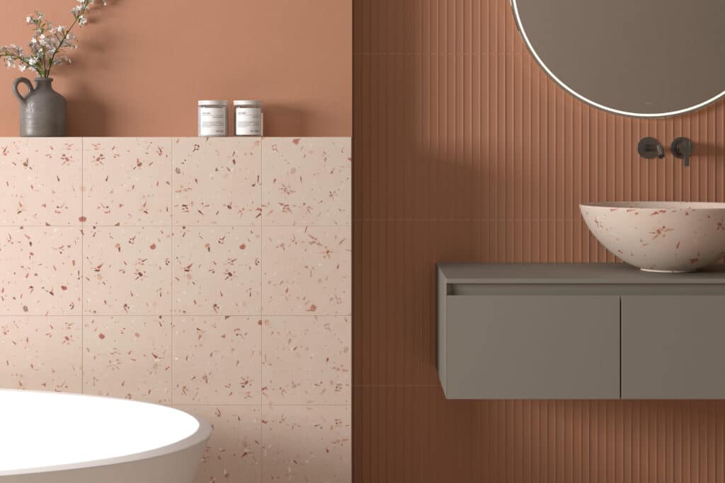Toveren met tegels: kleur, vorm en reliëf in de badkamer 1