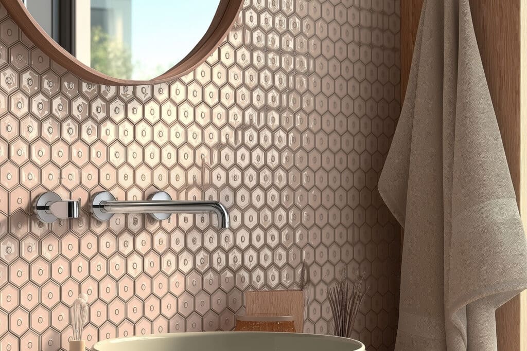 Toveren met tegels: kleur, vorm en reliëf in de badkamer 2