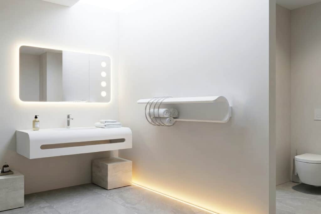 Gespot in Milaan: opmerkelijk design voor de badkamer 1